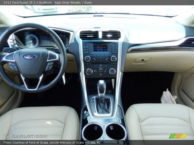 Ingot Silver Metallic / Dune 2013 Ford Fusion SE 2.0 EcoBoost