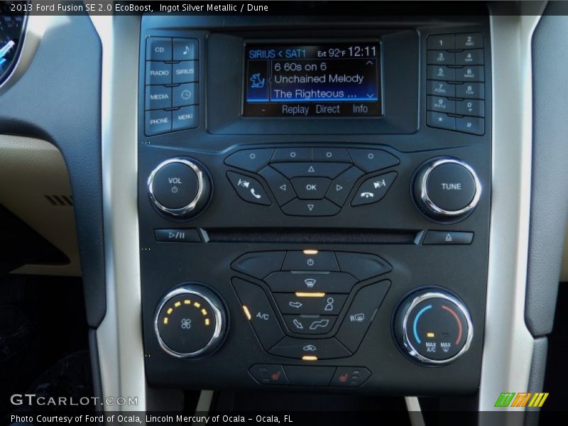 Ingot Silver Metallic / Dune 2013 Ford Fusion SE 2.0 EcoBoost