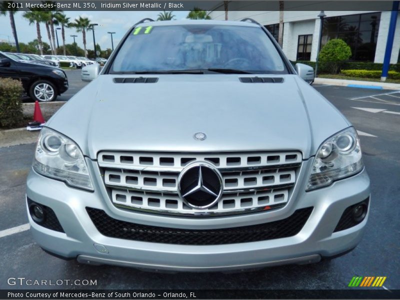 Iridium Silver Metallic / Black 2011 Mercedes-Benz ML 350