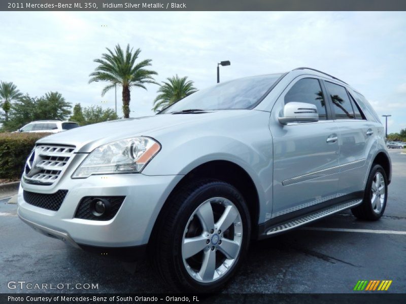 Iridium Silver Metallic / Black 2011 Mercedes-Benz ML 350