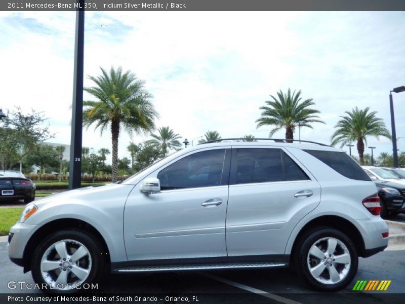 Iridium Silver Metallic / Black 2011 Mercedes-Benz ML 350