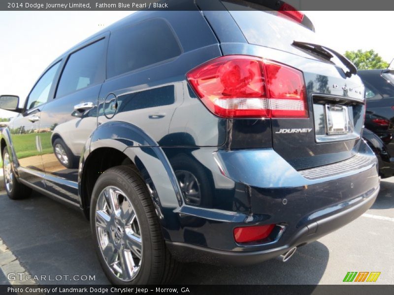 Fathom Blue Pearl / Black 2014 Dodge Journey Limited