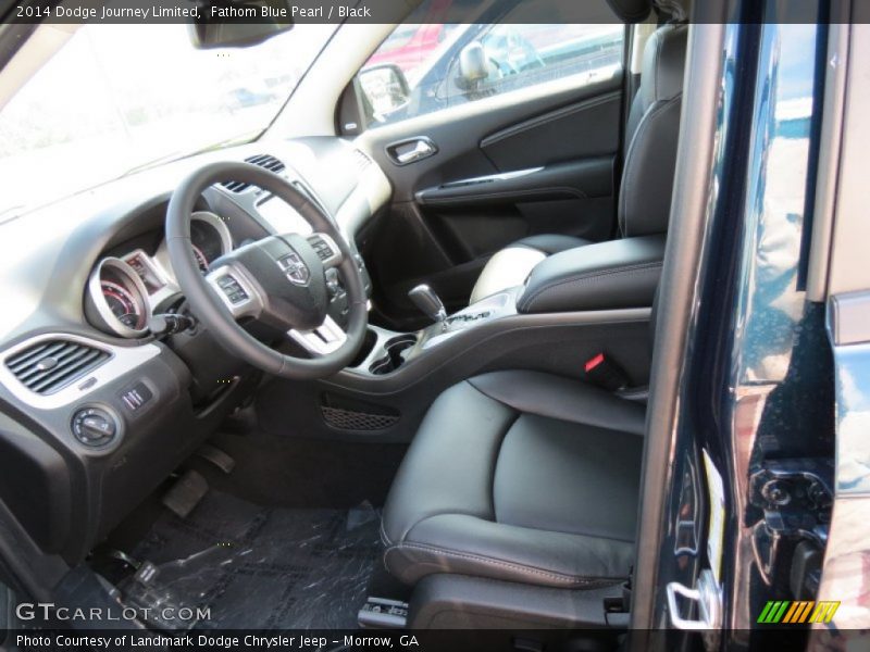 Fathom Blue Pearl / Black 2014 Dodge Journey Limited