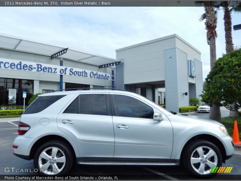 Iridium Silver Metallic / Black 2011 Mercedes-Benz ML 350