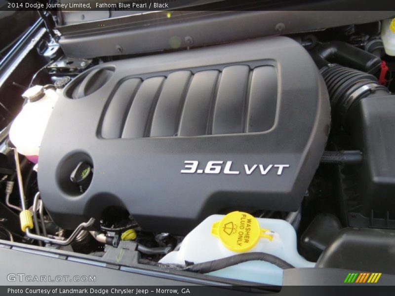 Fathom Blue Pearl / Black 2014 Dodge Journey Limited