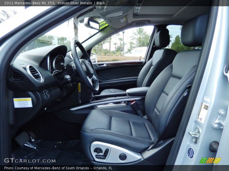 Iridium Silver Metallic / Black 2011 Mercedes-Benz ML 350