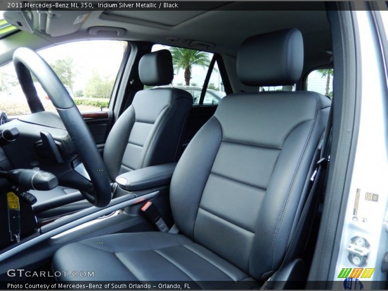 Iridium Silver Metallic / Black 2011 Mercedes-Benz ML 350