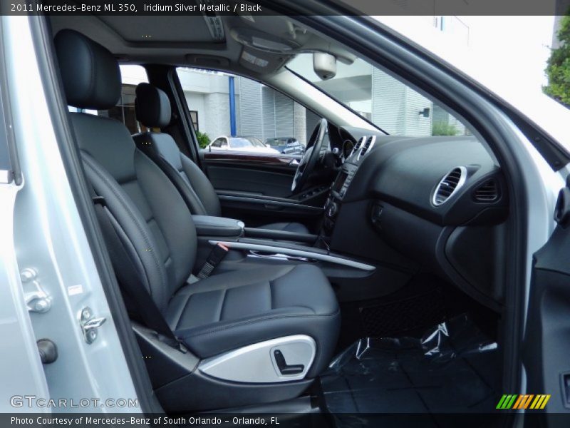 Iridium Silver Metallic / Black 2011 Mercedes-Benz ML 350