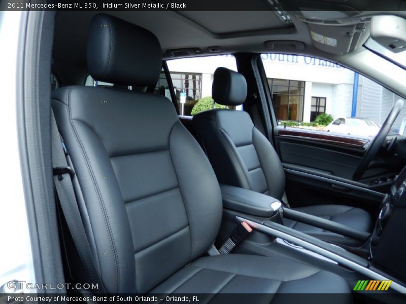 Iridium Silver Metallic / Black 2011 Mercedes-Benz ML 350