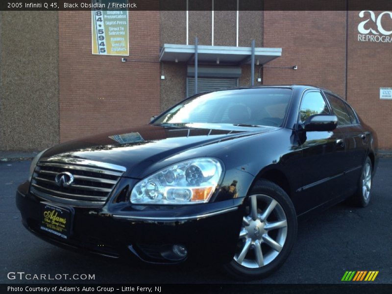 Black Obsidian / Firebrick 2005 Infiniti Q 45