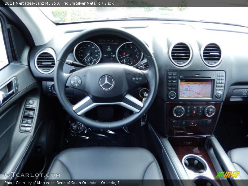 Iridium Silver Metallic / Black 2011 Mercedes-Benz ML 350
