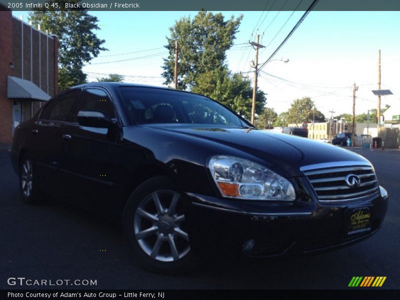 Black Obsidian / Firebrick 2005 Infiniti Q 45
