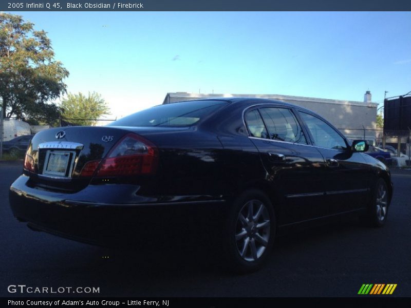 Black Obsidian / Firebrick 2005 Infiniti Q 45