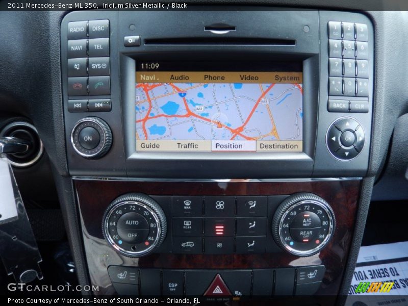 Iridium Silver Metallic / Black 2011 Mercedes-Benz ML 350