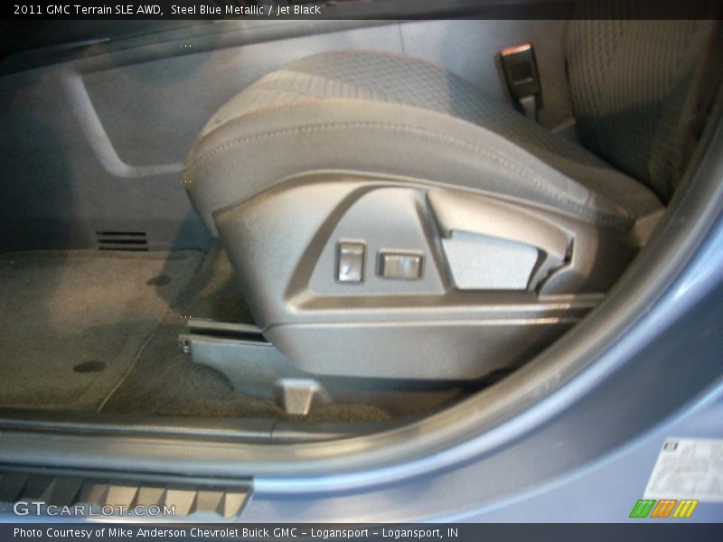 Steel Blue Metallic / Jet Black 2011 GMC Terrain SLE AWD