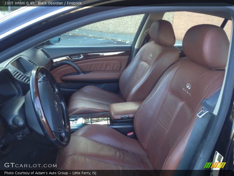 Black Obsidian / Firebrick 2005 Infiniti Q 45