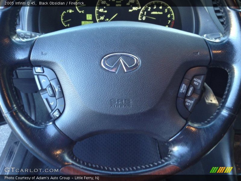 Black Obsidian / Firebrick 2005 Infiniti Q 45