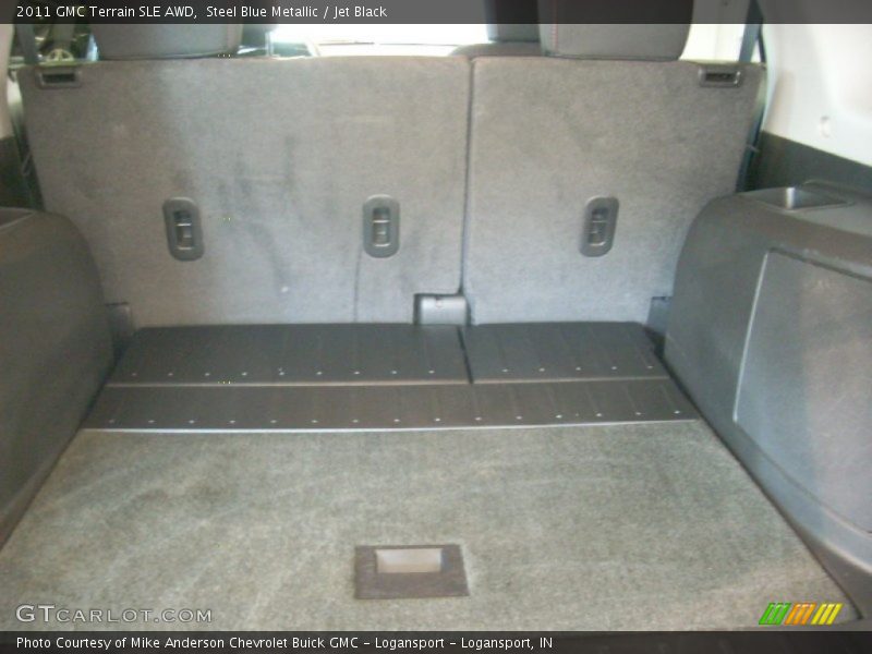 Steel Blue Metallic / Jet Black 2011 GMC Terrain SLE AWD