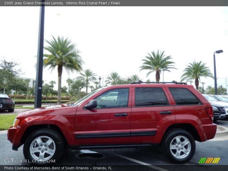  2005 Grand Cherokee Laredo Inferno Red Crystal Pearl