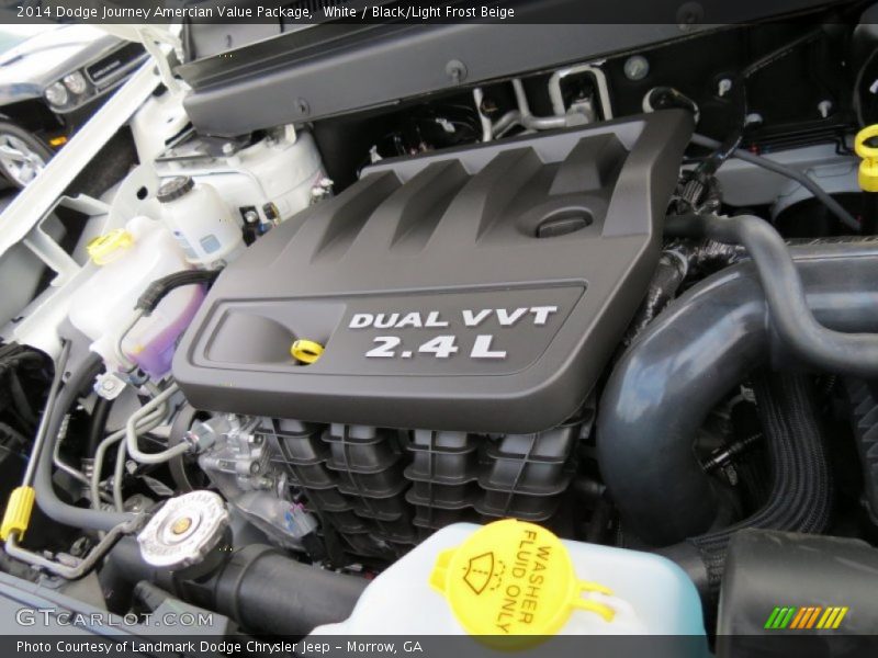 White / Black/Light Frost Beige 2014 Dodge Journey Amercian Value Package