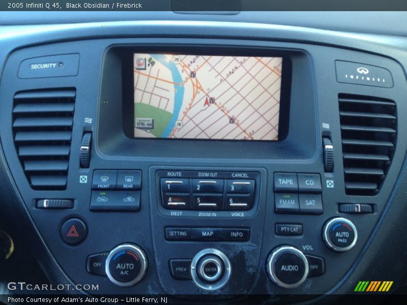 Black Obsidian / Firebrick 2005 Infiniti Q 45