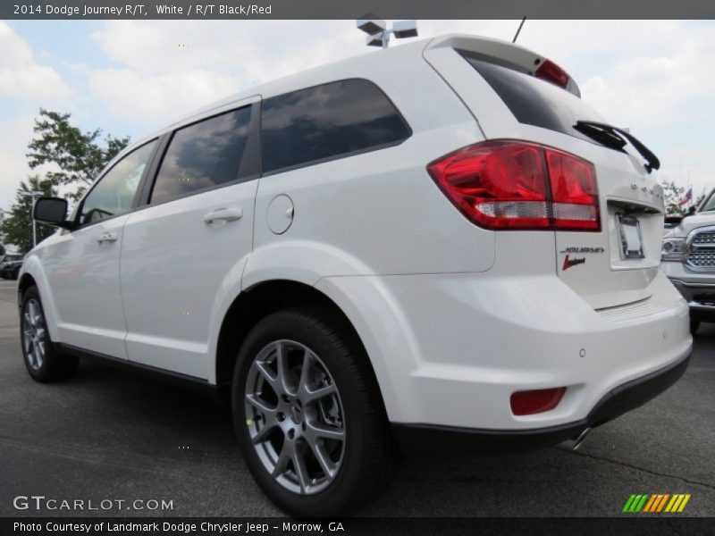 White / R/T Black/Red 2014 Dodge Journey R/T