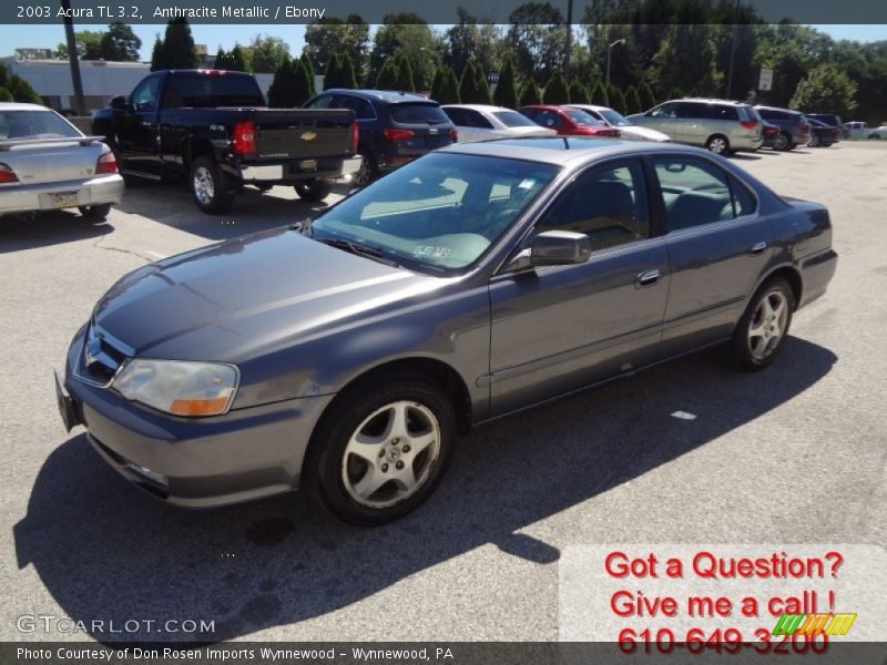 Anthracite Metallic / Ebony 2003 Acura TL 3.2