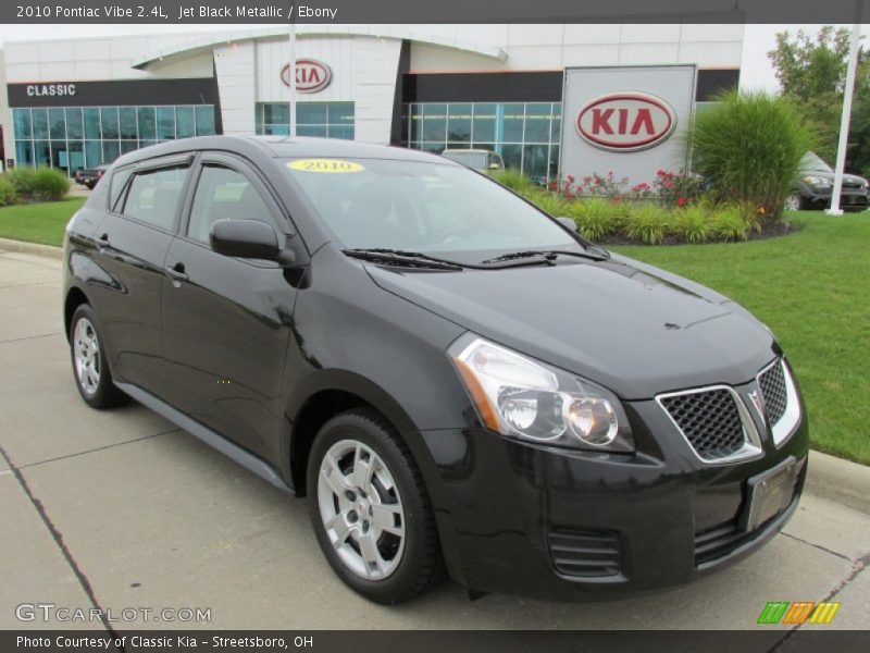 Jet Black Metallic / Ebony 2010 Pontiac Vibe 2.4L