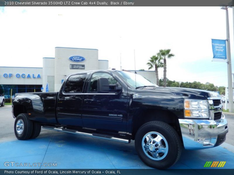 Black / Ebony 2010 Chevrolet Silverado 3500HD LTZ Crew Cab 4x4 Dually
