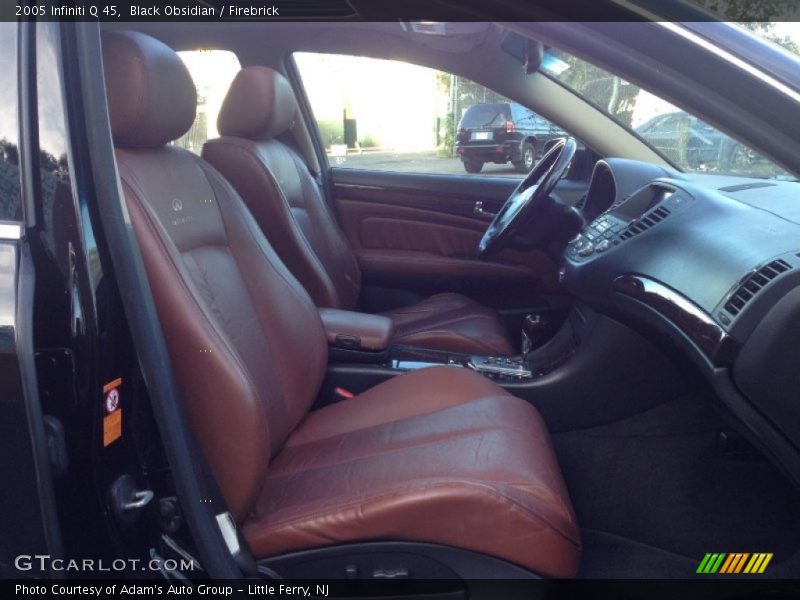 Black Obsidian / Firebrick 2005 Infiniti Q 45