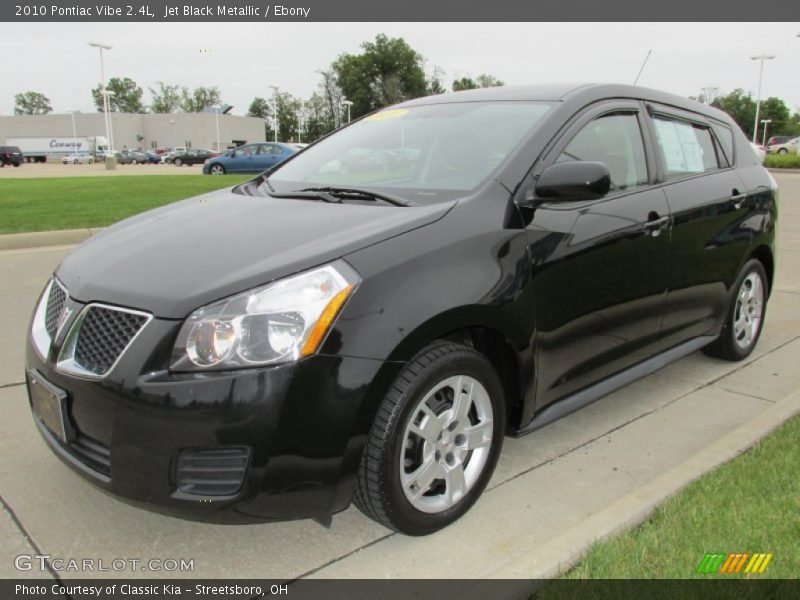 Jet Black Metallic / Ebony 2010 Pontiac Vibe 2.4L