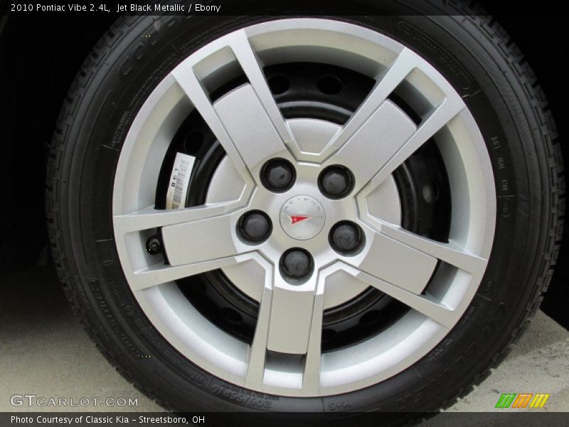 Jet Black Metallic / Ebony 2010 Pontiac Vibe 2.4L