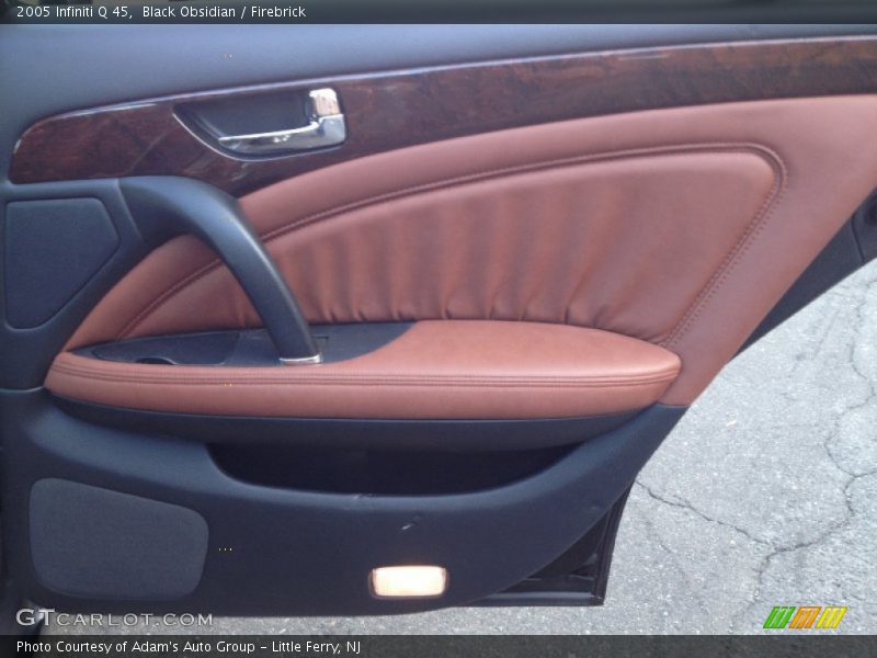 Black Obsidian / Firebrick 2005 Infiniti Q 45
