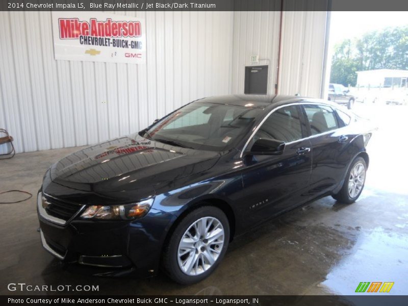 Blue Ray Metallic / Jet Black/Dark Titanium 2014 Chevrolet Impala LS