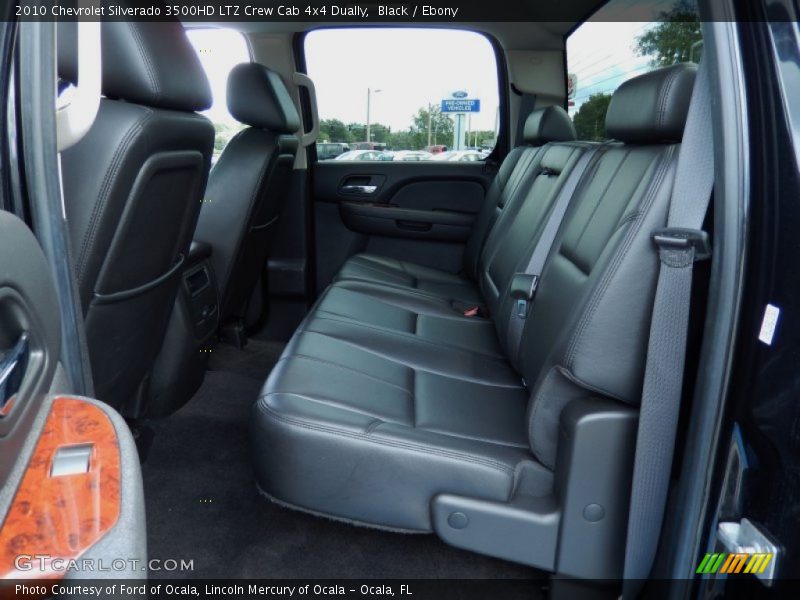 Rear Seat of 2010 Silverado 3500HD LTZ Crew Cab 4x4 Dually