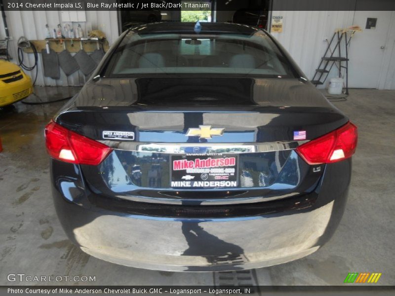 Blue Ray Metallic / Jet Black/Dark Titanium 2014 Chevrolet Impala LS