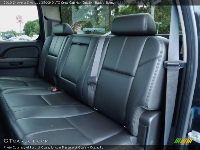 Rear Seat of 2010 Silverado 3500HD LTZ Crew Cab 4x4 Dually