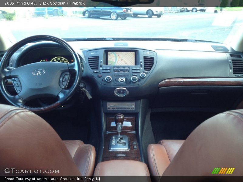 Black Obsidian / Firebrick 2005 Infiniti Q 45