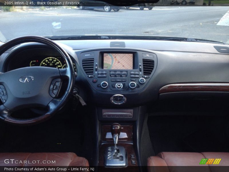 Black Obsidian / Firebrick 2005 Infiniti Q 45