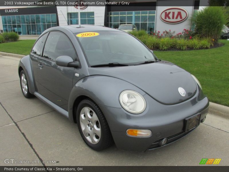 Platinum Grey Metallic / Grey 2003 Volkswagen New Beetle GL TDI Coupe