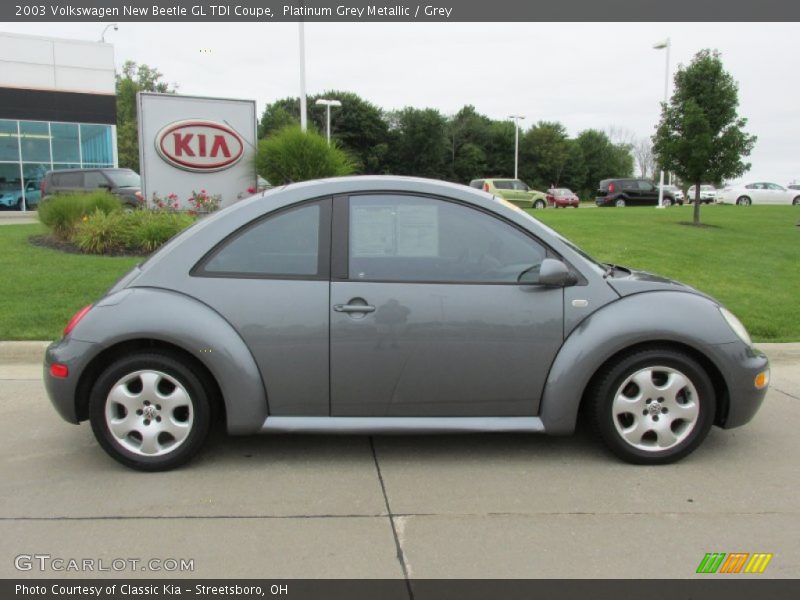 Platinum Grey Metallic / Grey 2003 Volkswagen New Beetle GL TDI Coupe