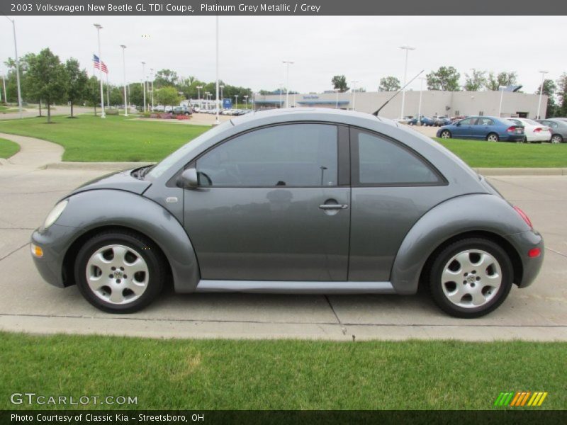 Platinum Grey Metallic / Grey 2003 Volkswagen New Beetle GL TDI Coupe