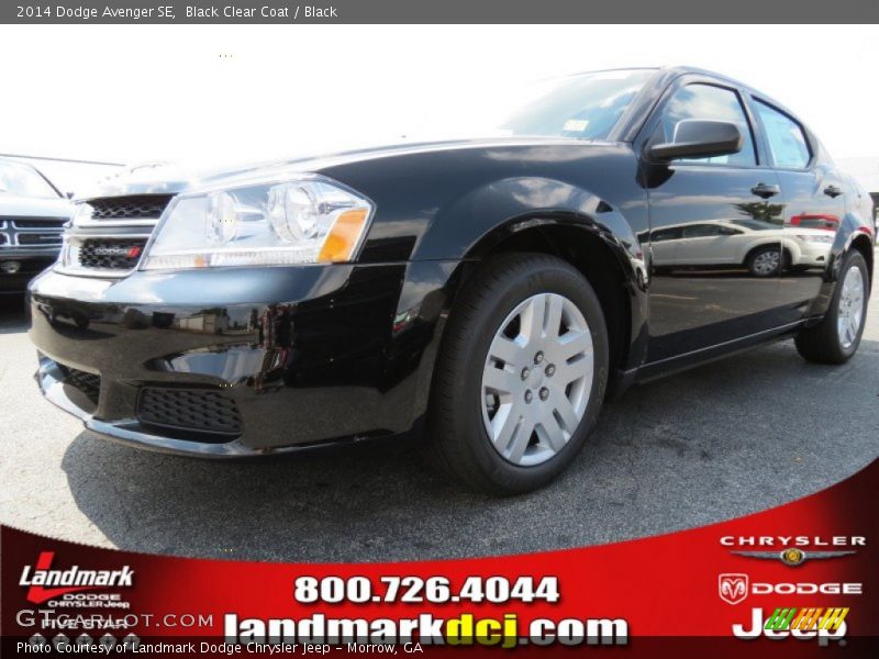 Black Clear Coat / Black 2014 Dodge Avenger SE