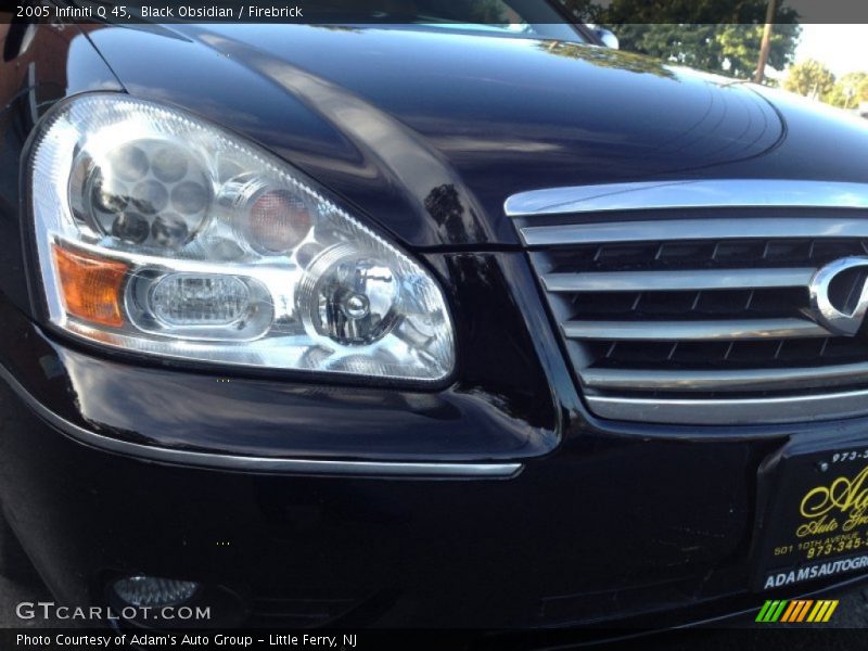 Black Obsidian / Firebrick 2005 Infiniti Q 45