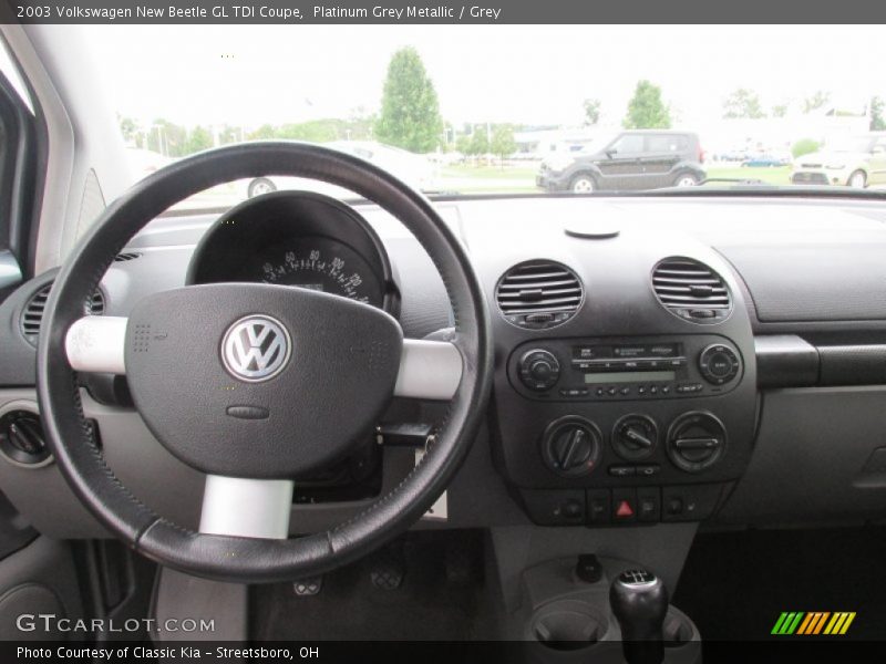 Platinum Grey Metallic / Grey 2003 Volkswagen New Beetle GL TDI Coupe