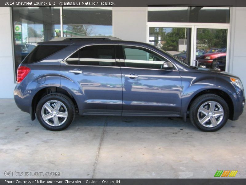 Atlantis Blue Metallic / Jet Black 2014 Chevrolet Equinox LTZ