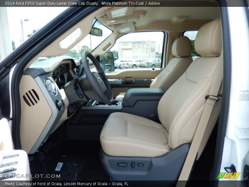  2014 F350 Super Duty Lariat Crew Cab Dually Adobe Interior