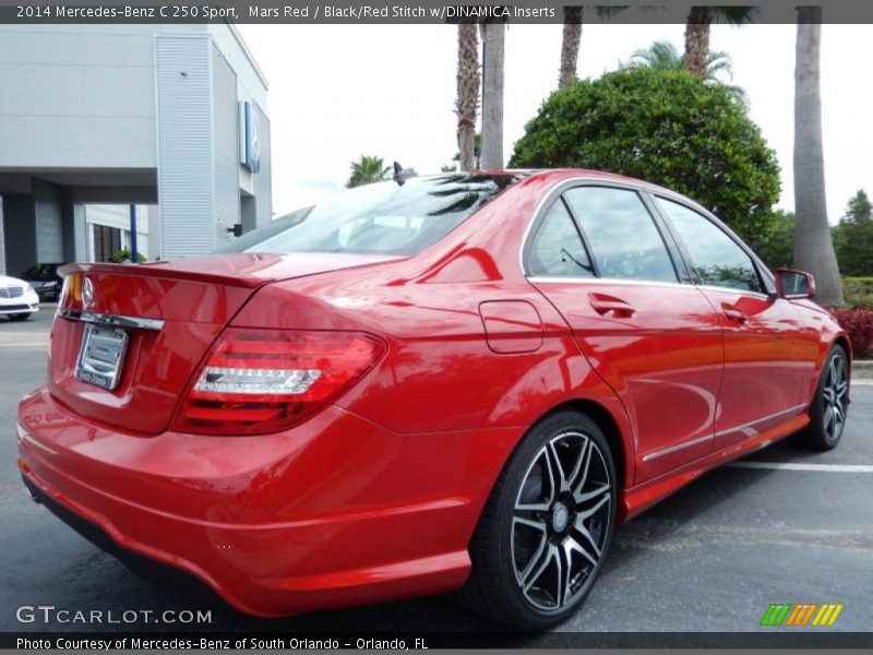 Mars Red / Black/Red Stitch w/DINAMICA Inserts 2014 Mercedes-Benz C 250 Sport