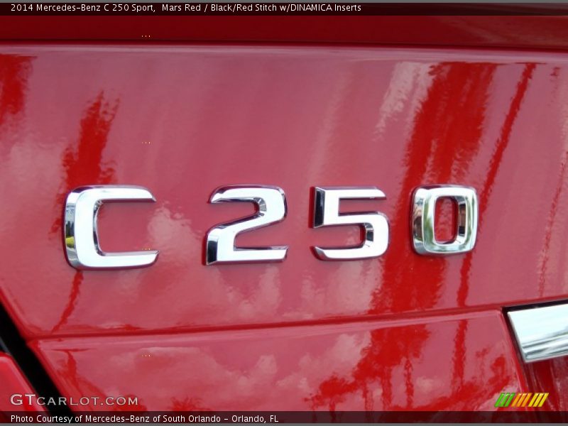 Mars Red / Black/Red Stitch w/DINAMICA Inserts 2014 Mercedes-Benz C 250 Sport
