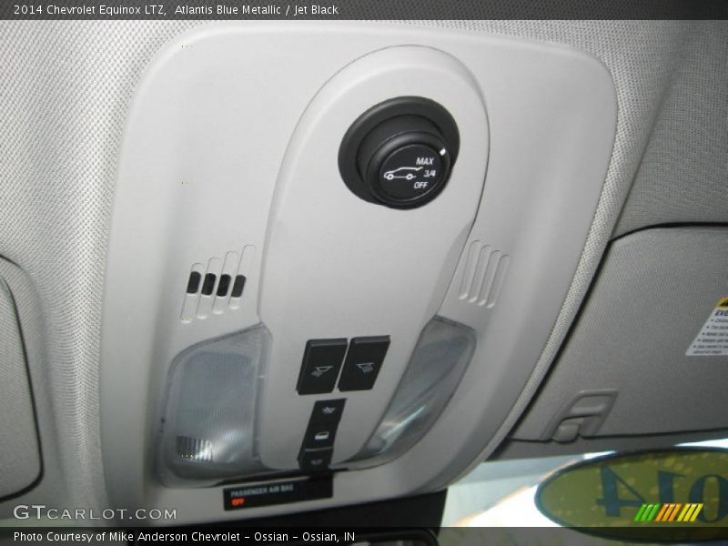 Atlantis Blue Metallic / Jet Black 2014 Chevrolet Equinox LTZ